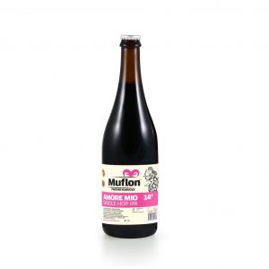 A Beer bottle of Muflon Amore Mio 14° in 0.75L