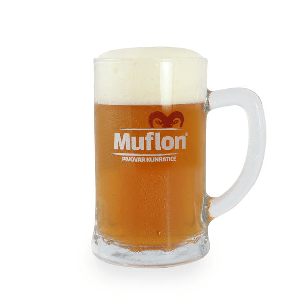 A Light Brown Muflon Beer Glass