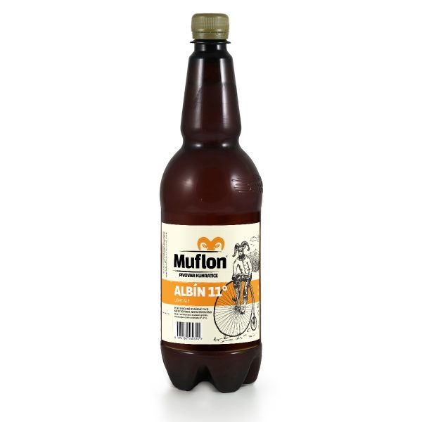 A 1L Beer Bottle of Muflon Albin ALE